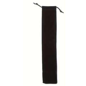 Black Velvet Folding Hand Fan Storage Bags Elegant Protective Sleeve Drawstring